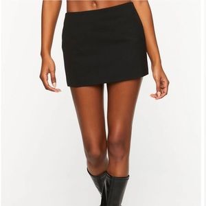 Black micro skirt